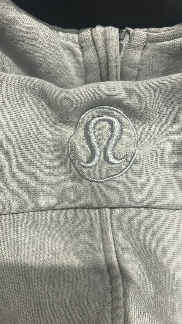 Lululemon Scuba Hoodie Oversized Half-Zip M/L Heathered Grey - Image 3