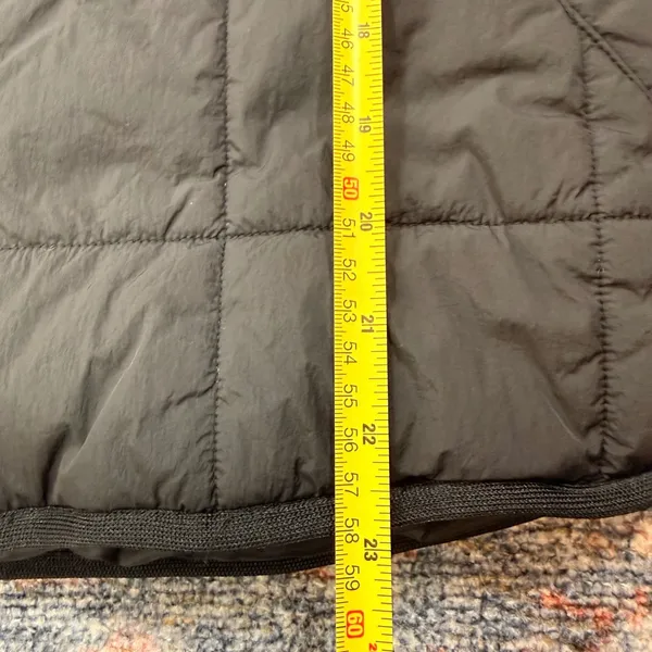 Roxy Womens Black Quilted Grid Puffer Jacket Funnel Neck Full Zip Sporty Sz S - Image 5