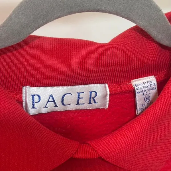 Pacer red striped sweatshirt size Size M - Image 4