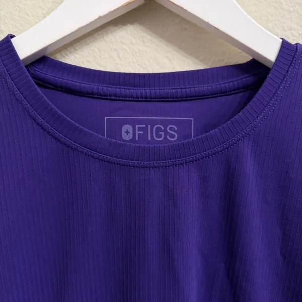Figs Palmer Ribbed Long-Sleeve Underscrub purple Dark Purple Size Medium - Image 3