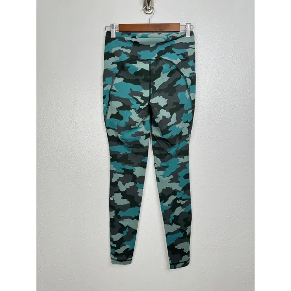 Lululemon Swift Speed High-Rise Tight 28" Heritage 365 Camo Tidewater Teal Multi - Image 2