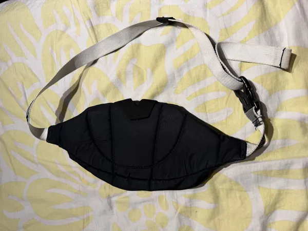 Adidas Black Waist Bag Fanny hip adjustable sport oval zip crossbody hiking unisex - Image 2