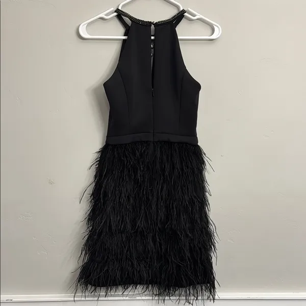 Guess Black Halter Tiered Cocktail Dress - Image 4