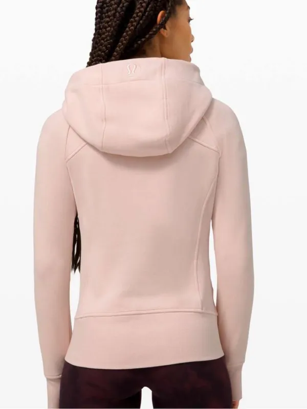 Lululemon Scuba Hoodie fleece zip up jacket feather pink 10 - Image 4