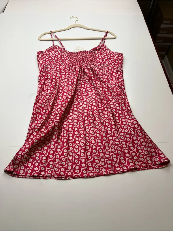 Intimately Free People On Our Radar Slip Dress Floral Red Cherry‎ Combo XL NEW - Image 11
