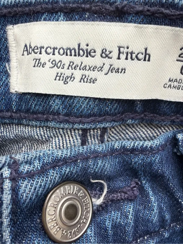 Abercrombie & Fitch High-Rise Blue Women's Jeans - Image 2