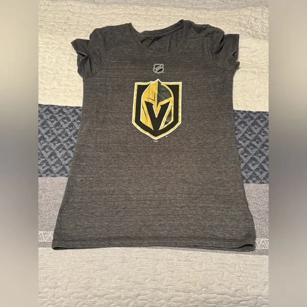 Fanatics VGK Vegas golden knights Adidas Gray Fleury women jersey TShirt Small - Image 2