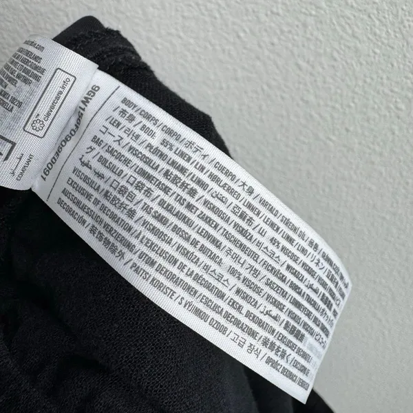 Abercrombie & Fitch Linen Blend Wide Leg Pull On Trouser Pants Size Large LONG - Image 7