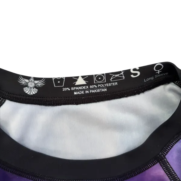 Raven Fightwear The Pegasus Dusk Purple Rashguard Size Small BJJ MMA Grappling - Image 7
