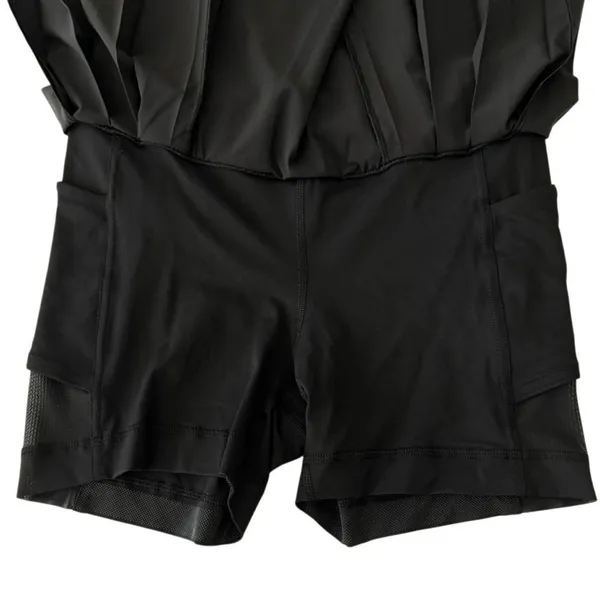 .Lululemon Side-Pleat High-Rise Tennis Skirt Black Size 4 - Image 8