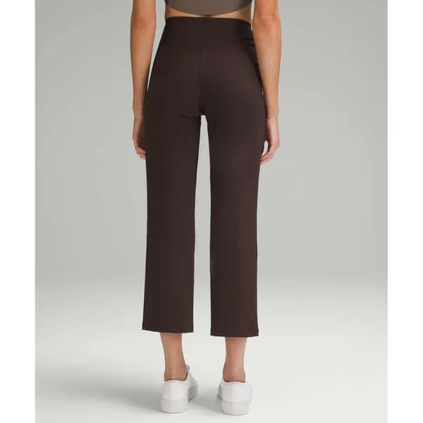 Lululemon‎ Smooth Fit Pull-On High-Rise Cropped Pants Espresso Brown Size 4 - Image 2