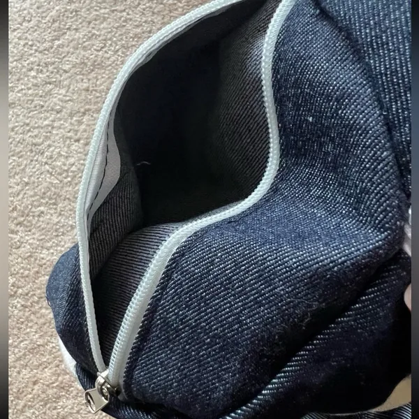 Pure Barre Meet Me At The Barre Denim Gym Duffel Bag - Image 4