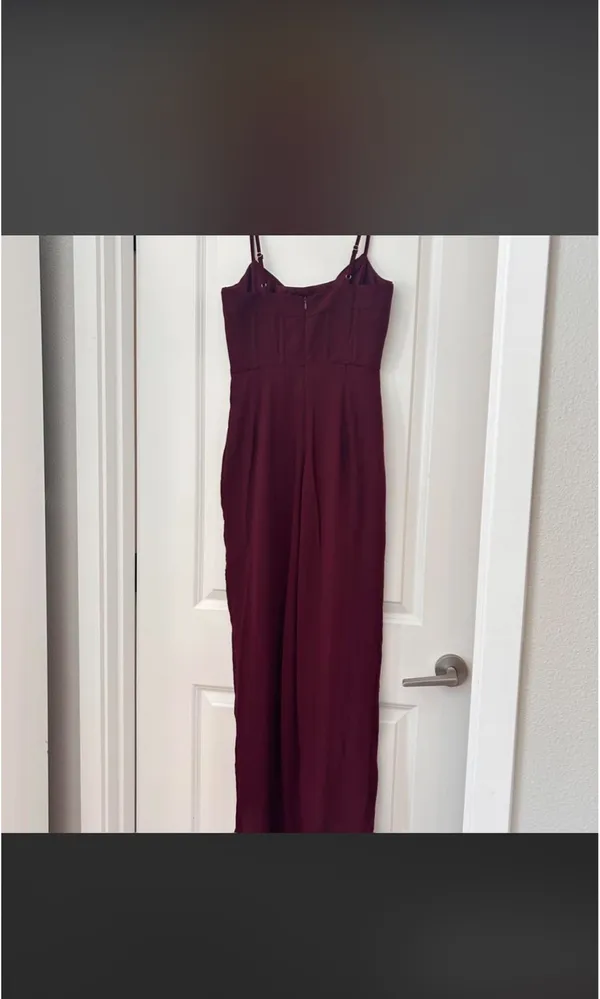 Showpo Burgundy Midi Dresssize 4 S - Image 4