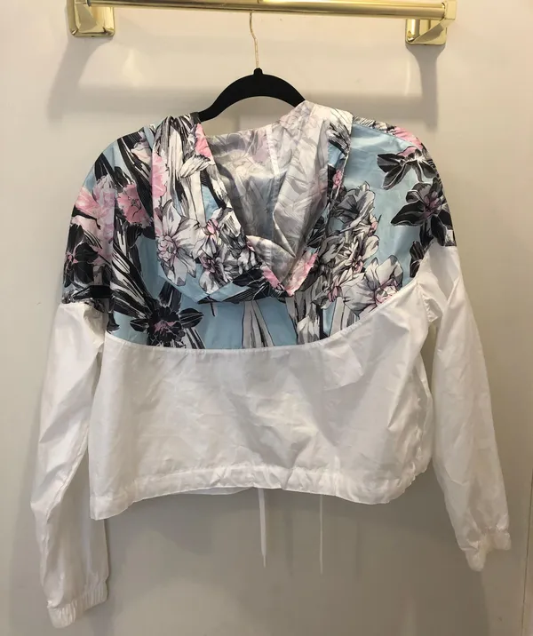 Nike Colorful Floral Cropped Windbreaker - Image 4