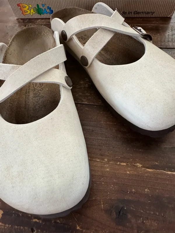 Birkenstock Birki's Dorian BF in Champagne Cream - Image 7