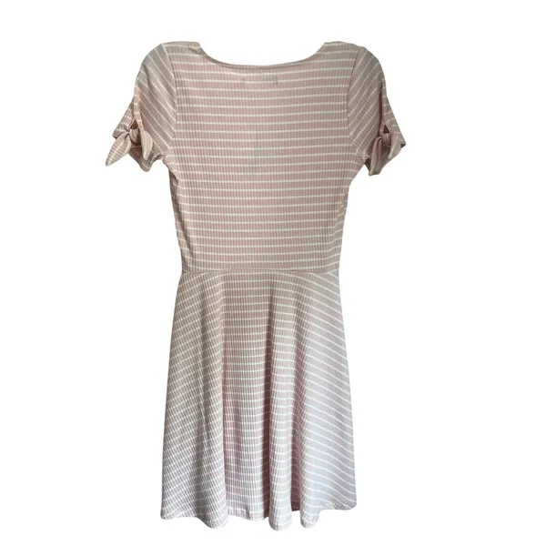 Abercrombie & Fitch Pink & White Cotton Blend‎ Skater Dress Size Small NWT - Image 2