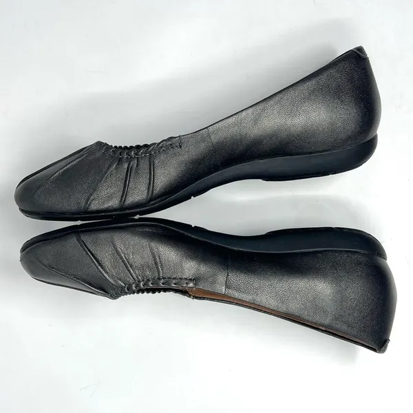 ABEO BIO System Taylin Metallic Pewter Leather Orthotic Ballet Flats Size 7N - Image 3