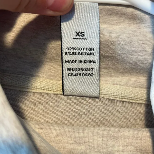 Varley Sweatshirt Women's Size XS Beige‎ Tan Athletic Cotton - Image 4