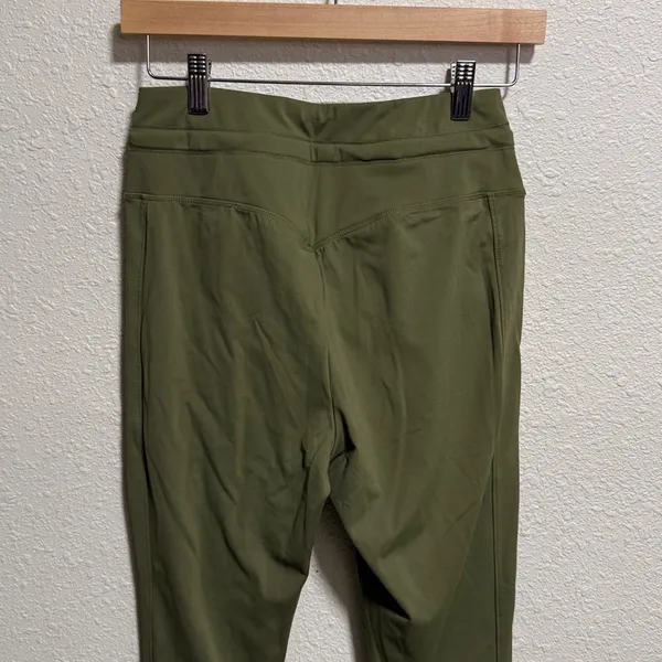 Halara Olive Green High‎ Waisted Drawstring Joggers Petite Small Tapered Pants - Image 8