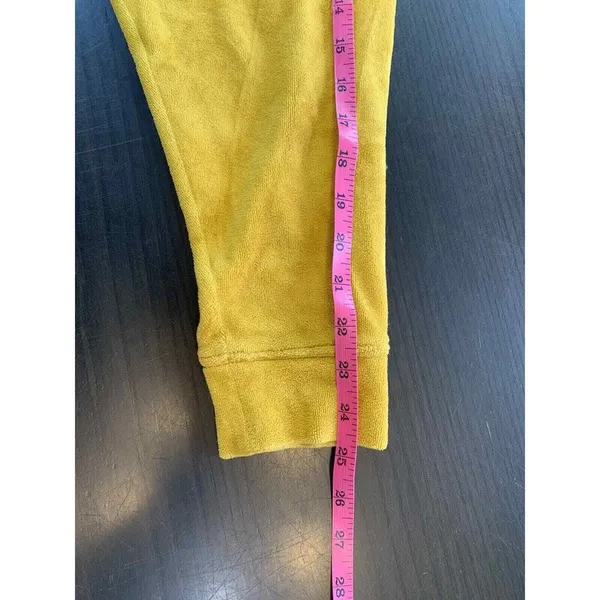Aerie Soft‎ Velour Sweatshirt Women XS Mustard Yellow Oversized Cozy Top Comfy - Image 12