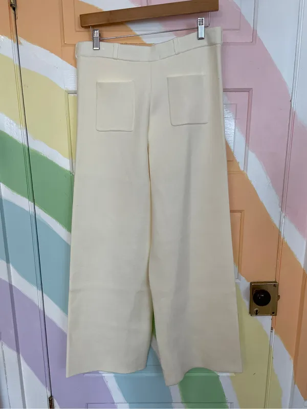 NWOT MESHKI Lauren Knit Trouser & Braxton Cozy Jumper Sweater Set in Ivory 🧡🎀 - Image 12