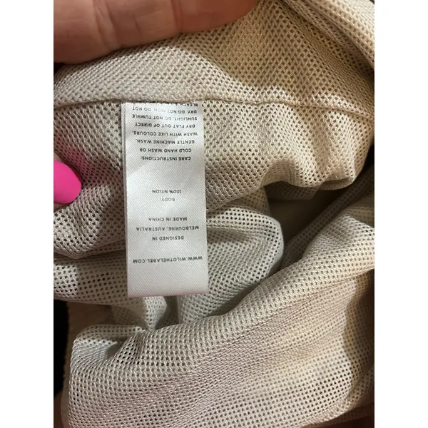 Wilo The Label Cream Windbreaker‎ Jogger Small Zip Pocket Athleisure Pants - Image 11