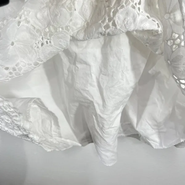 Lilly Pulitzer Calhoun Scoop‎ Neck Resort White Charleston Eyelet Dress Size 0 - Image 11