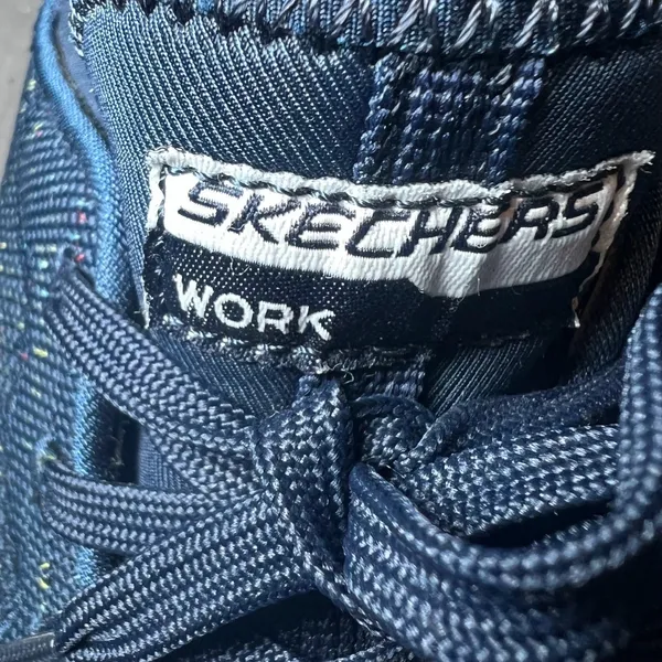 Skechers Womens Size 8 1/2 Work Shoes Steel Toe Safety Navy Blue Sneakers Safety - Image 6