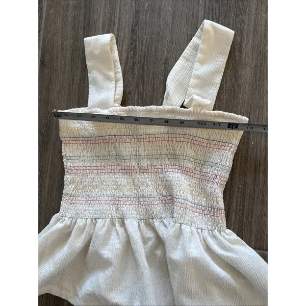 Madewell Tank top Scrunch Blouse Ivory Size M Boho - Image 3