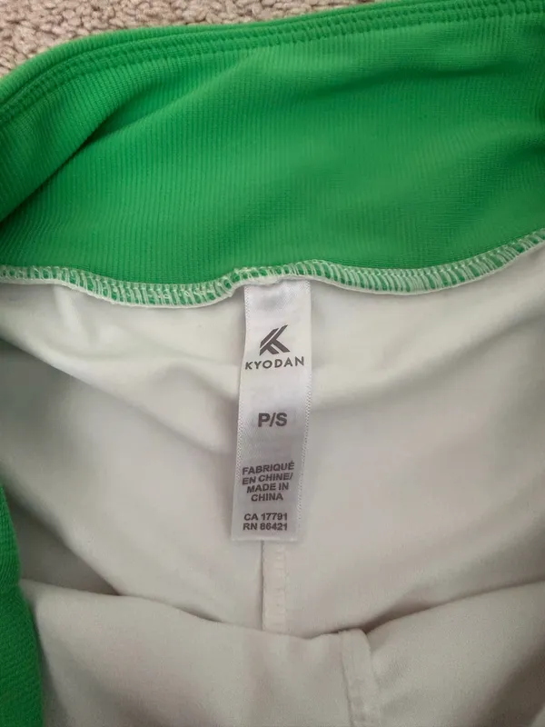 White and Green Tennis Skort - Image 3