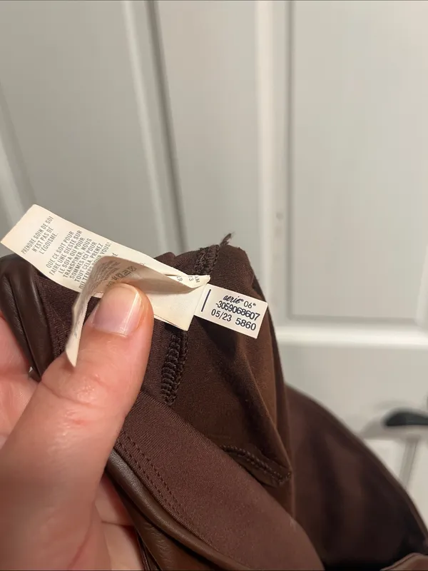 Offline by Aerie Faux Leather Hi Rise Brown Leggings Size Medium - Image 7