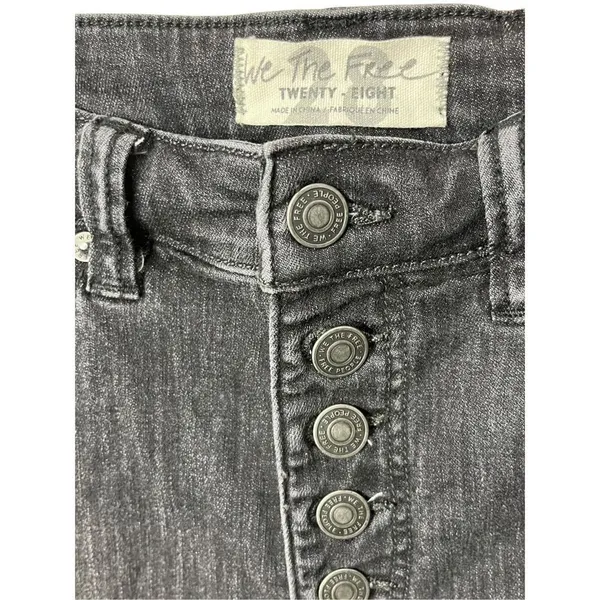 Free People We The Free Irreplaceable Flare Jeans Gray‎ Size 28 - Image 5