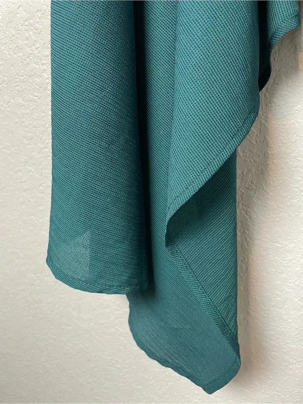 Bnwt! Joyfolie Michelle Assymetrical Textured Deep Teal Sleeveless Tank Top Sz L - Image 5