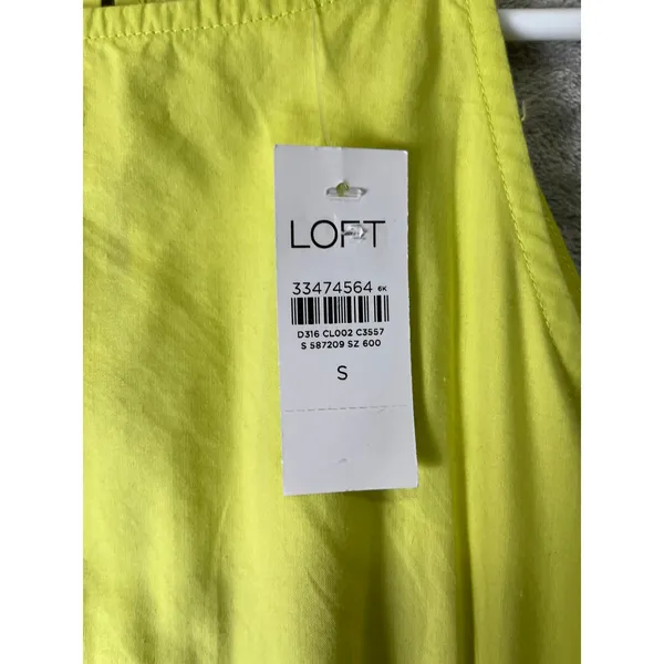 Loft Lime Green Halter Maxi Dress Sleeveless Tie Waist‎ Summer Resort Small New - Image 7
