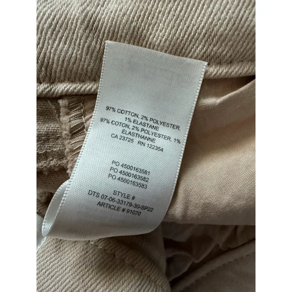 Aritzia Wilfred Free 00 Straight Leg Twill Pants Beige - Image 5