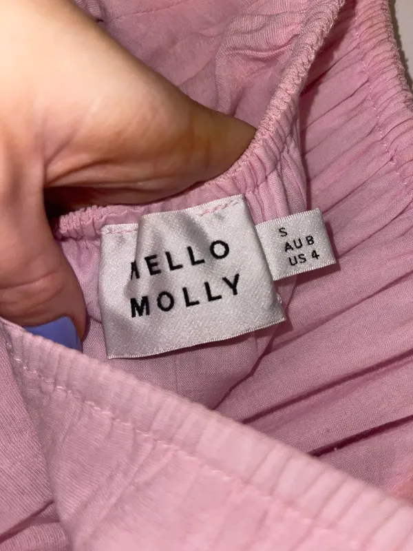 Hello Molly Be Your Baby Doll Dress Baby Pink - Image 5