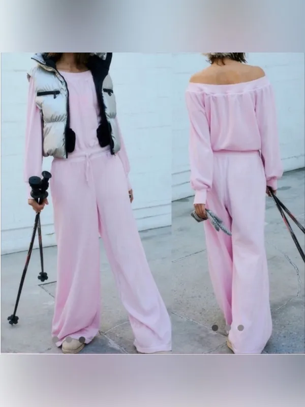 NWOT Free People FP Movement One To Beat Onesie - Pinky Fuschia Rose - Large - Image 2