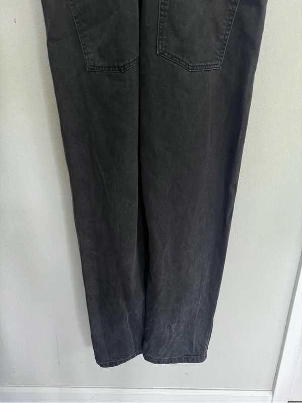 Free People We the Free Washed Black Overalls size Medium - Image 5