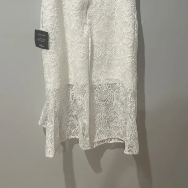 Lulus Today’s Your Day Lace MIDI Dress Sz L New with Tags Shower Bride Summer - Image 11