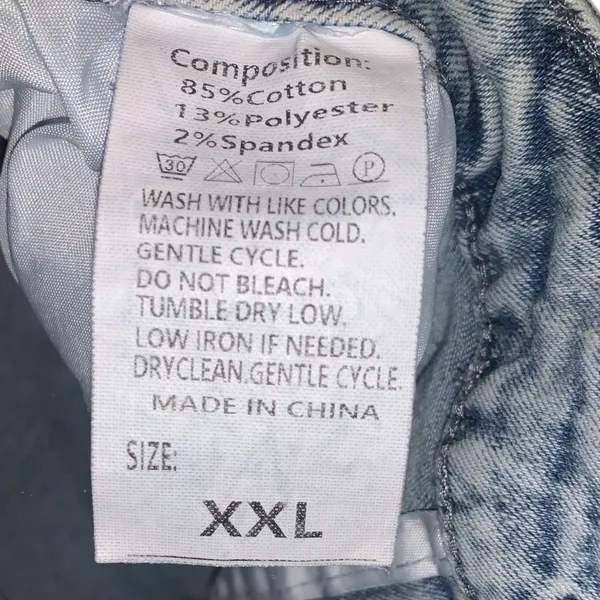 Light Wash Flared Women's Jeans Size XXL Mid Rise - Image 6