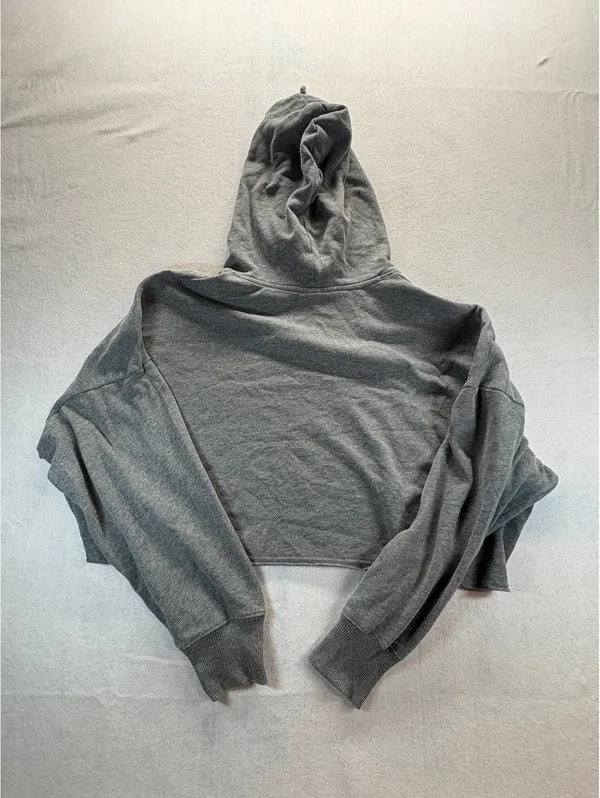 Hollister New Castle Coastal Sailing Cropped Hoodie Women’s XL Gray - Image 6