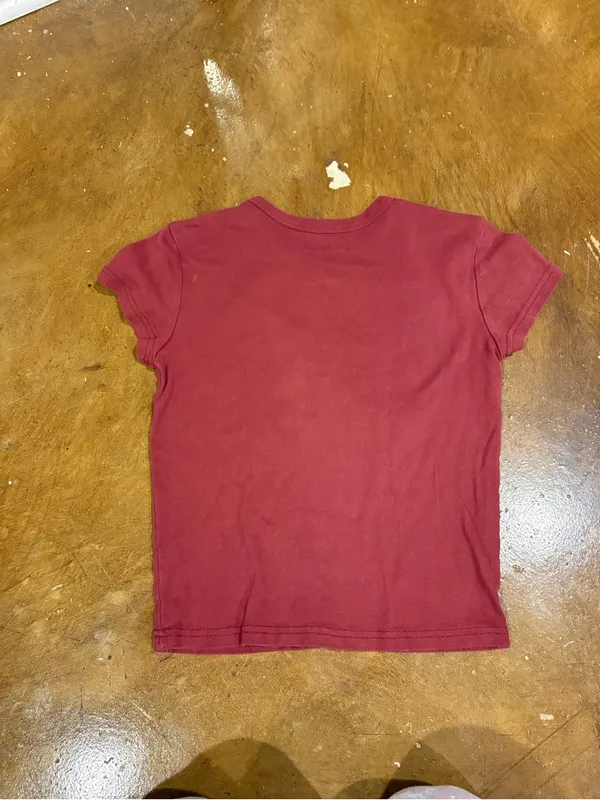 Coca Cola Maroon Short Sleeve Tee with White '86' Graphic - Image 3