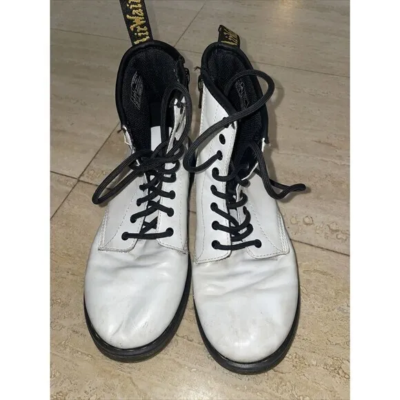 Dr Marten zavala J Boots White Women US Size‎ 5 AW004 - Image 2