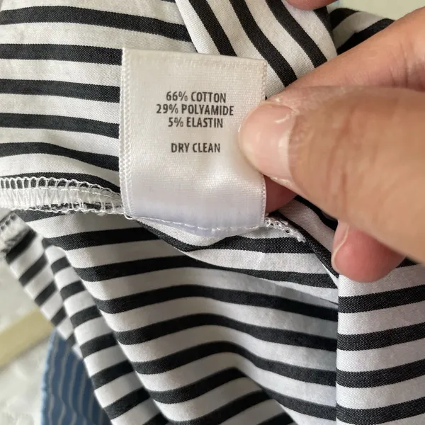 Bailey 44 False Start Short-Sleeve Off-the-Shoulder Shirt Blue Stripes Size 0 - Image 13