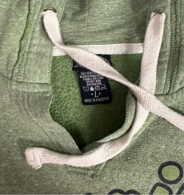 Green Hawaii Hoodie Size L - Image 2