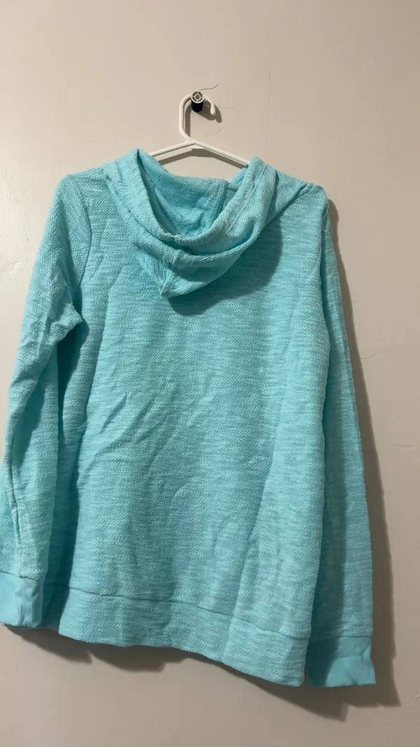 Belle Beach Kim Gravel Women's Light Blue Hoodie Small - Image 2