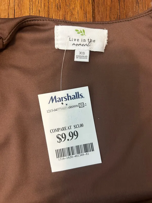 brown square neck top Size XS - Image 3