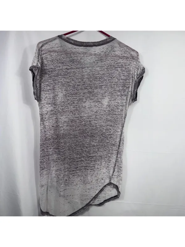 BKE Burnout High Low T-Shirt Gray Size S - Image 8