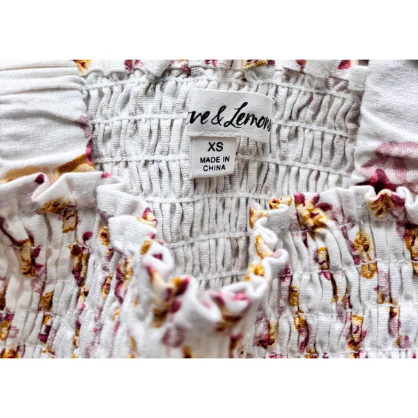 For love & lemons Georgia smocked mini dress - Image 3