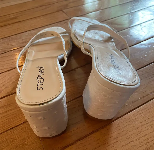 Nasty Gal White Heeled Mules - Image 2